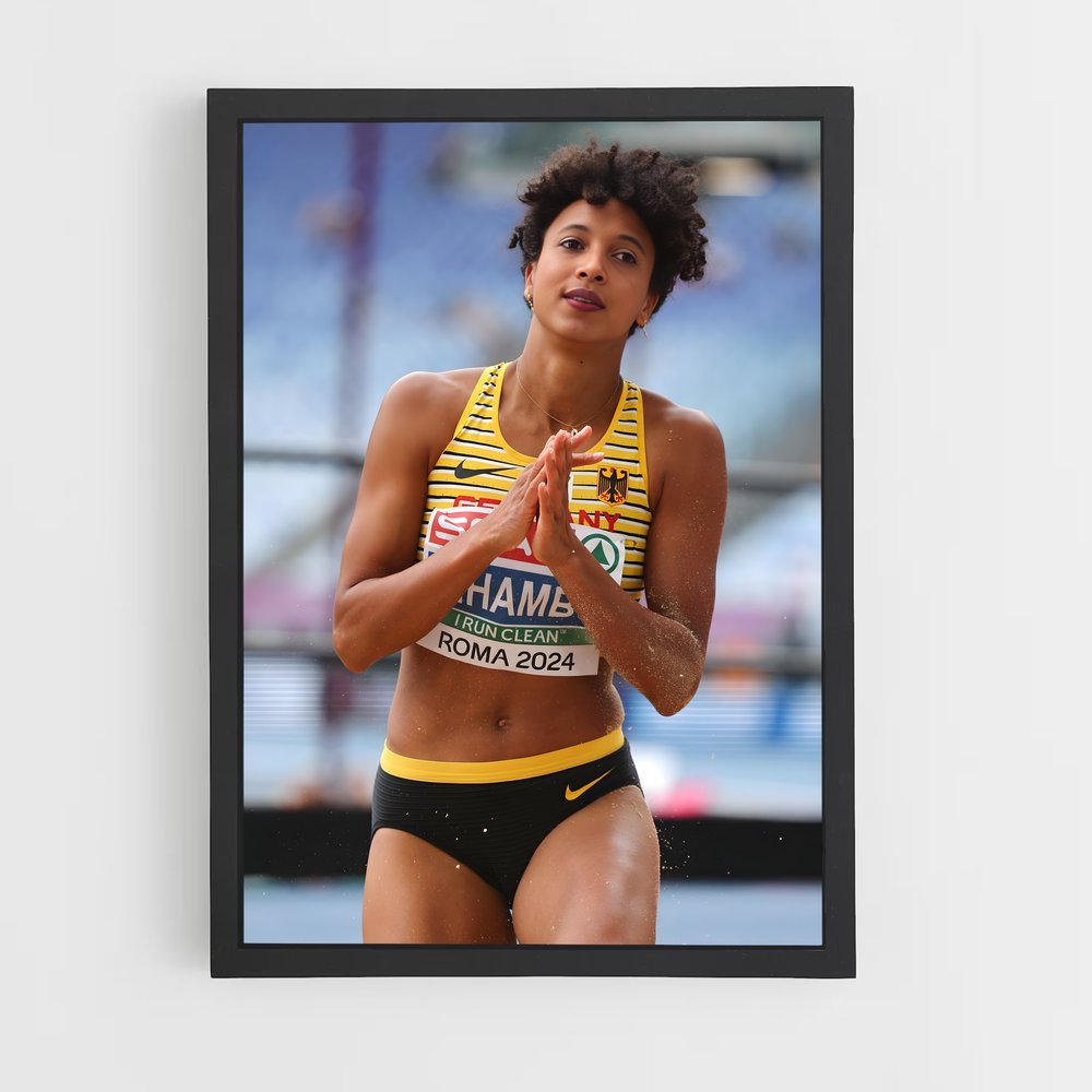 Poster Malaika mihambo – affiche Athlétisme (vue 2)